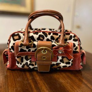 COACH LTD ED Ocelot SOHO Leather Haircalf Satchel